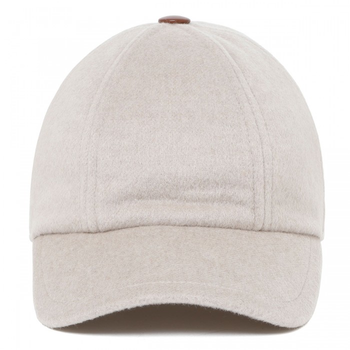 Cashmere baseball cap