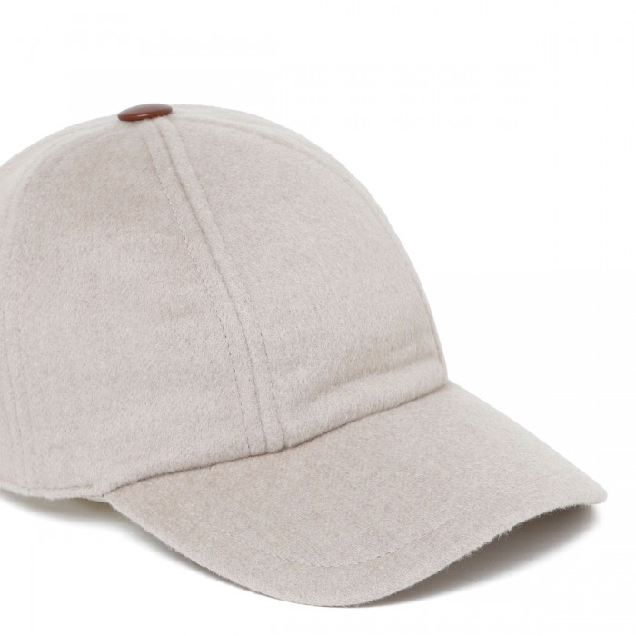 Cashmere baseball cap