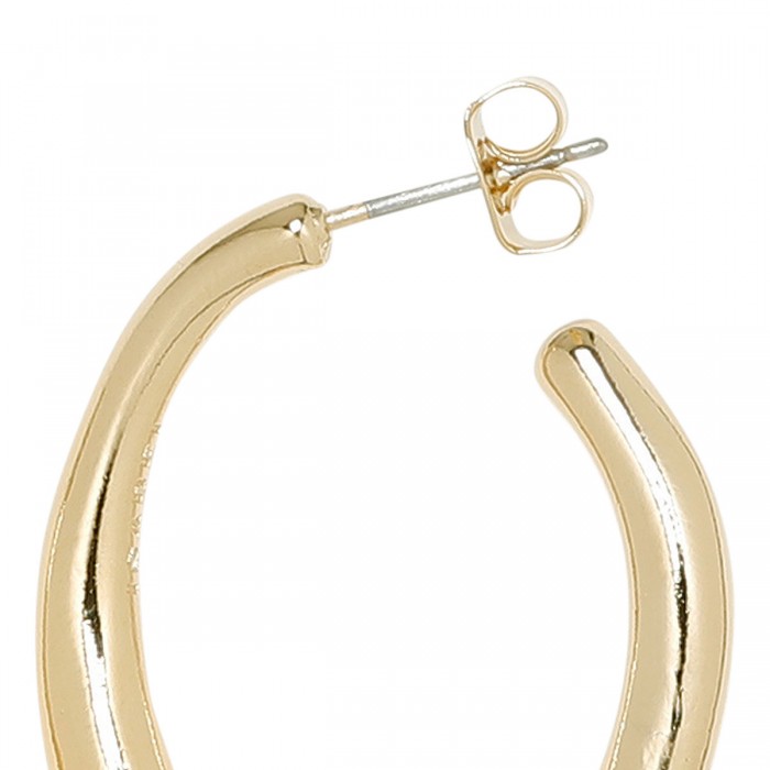 Gold-tone ring earrings