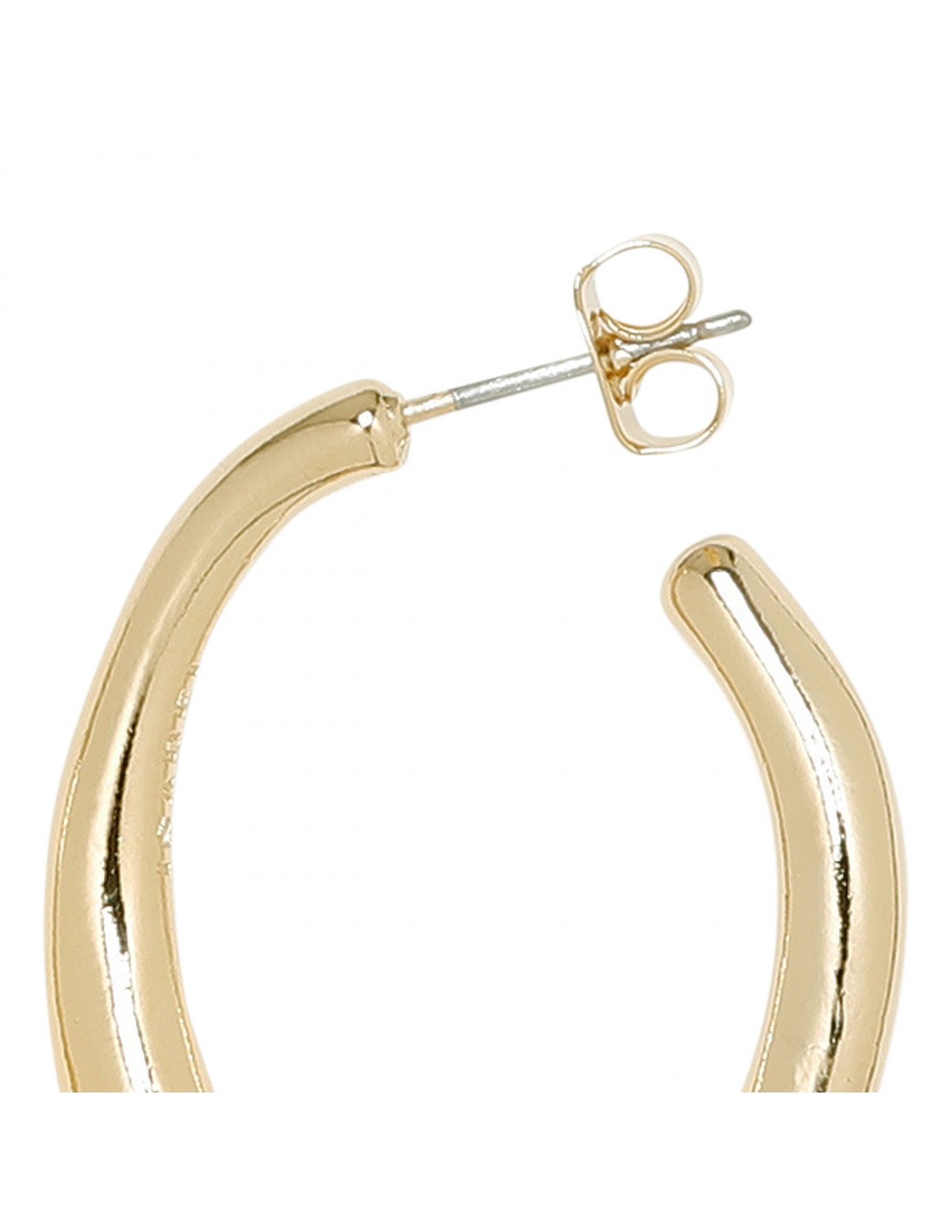 Gold-tone ring earrings