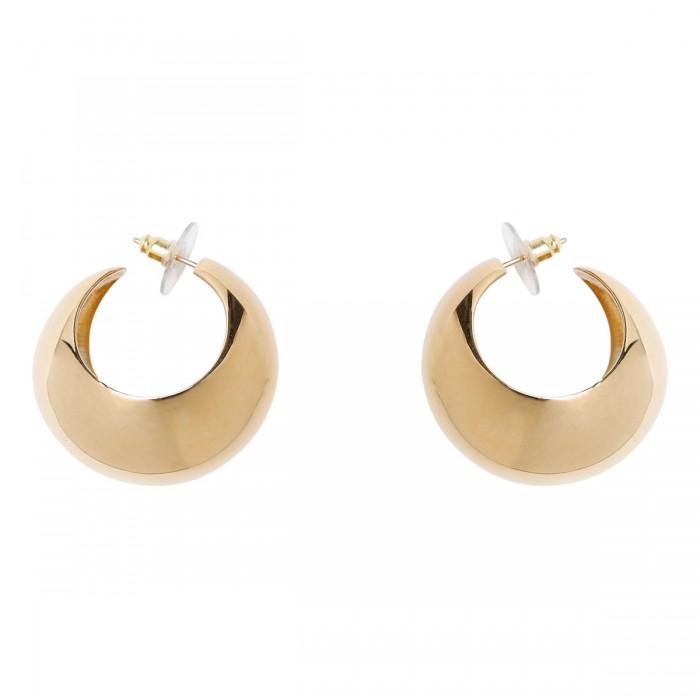 Shiny crescent earrings