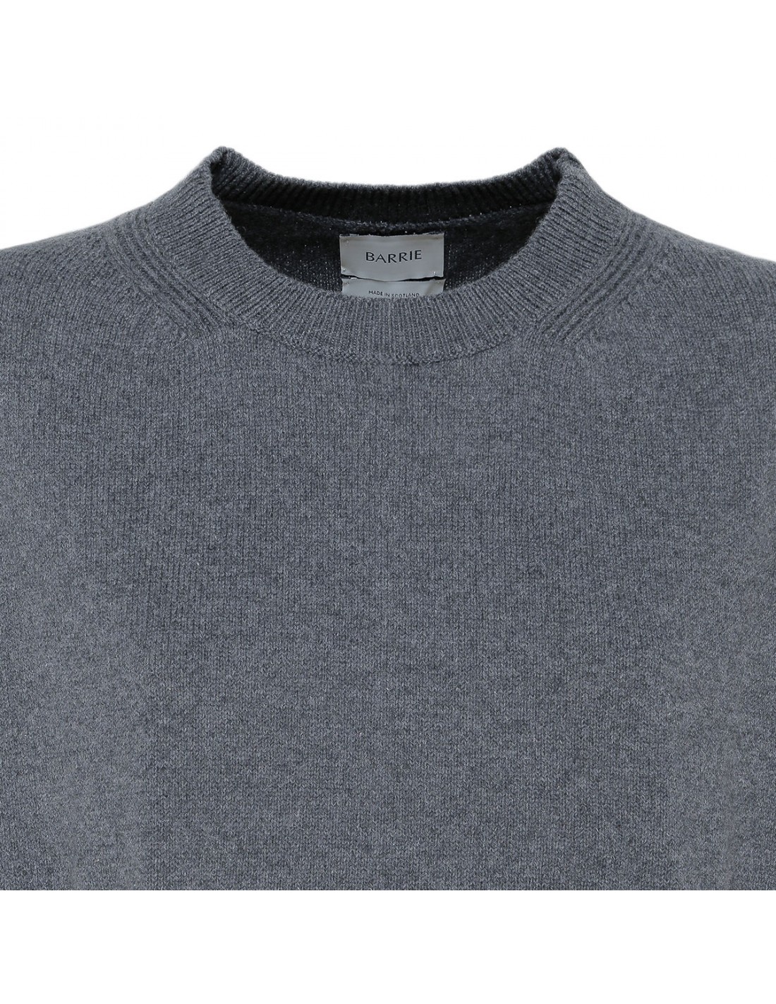 Titanium-hue cashmere pullover