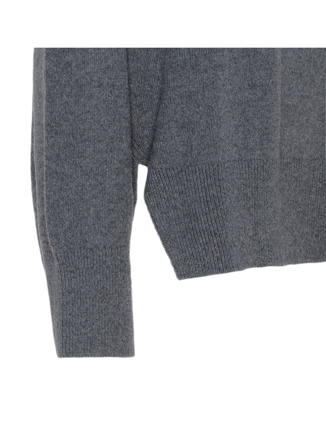 Titanium-hue cashmere pullover