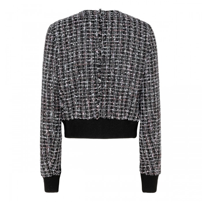 Buttoned tweed jacket