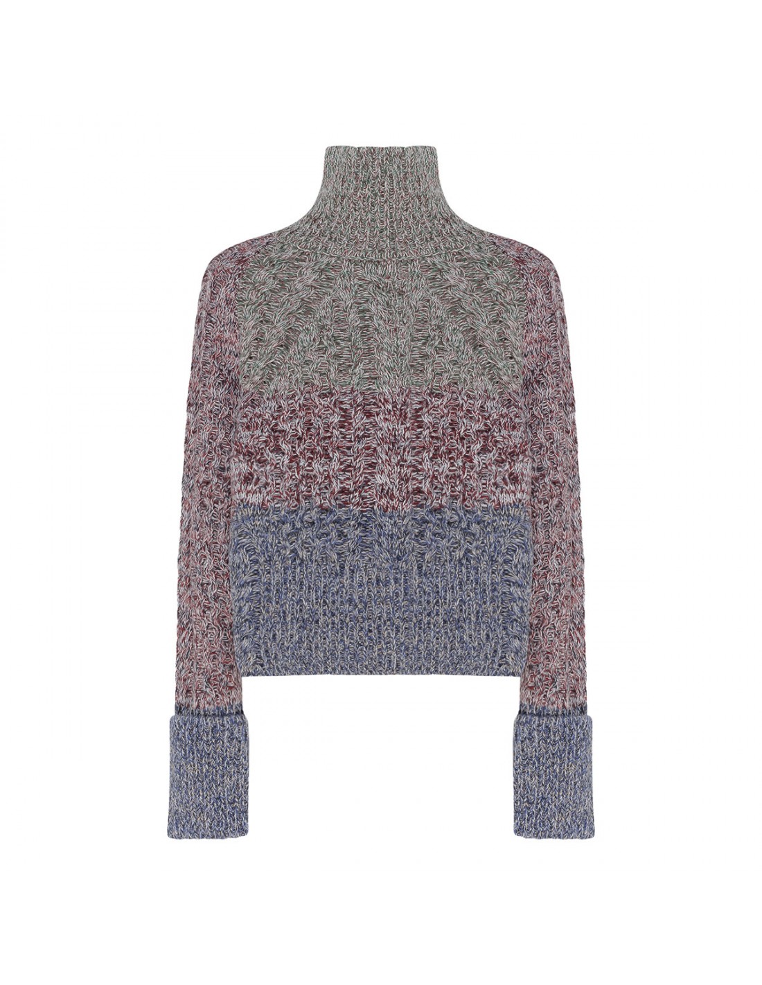 Multicolor mouliné knit sweater