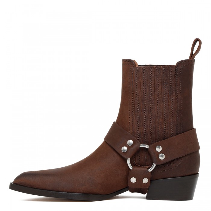 Helena brown booties