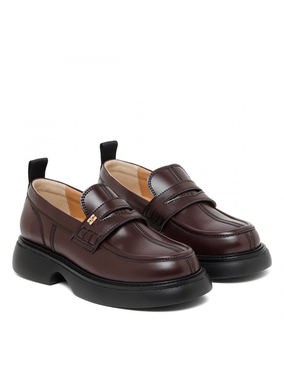 Everyday dark chocolate loafers