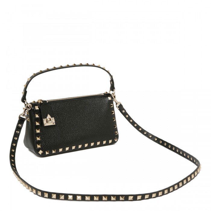 Rockstud black small shoulder bag