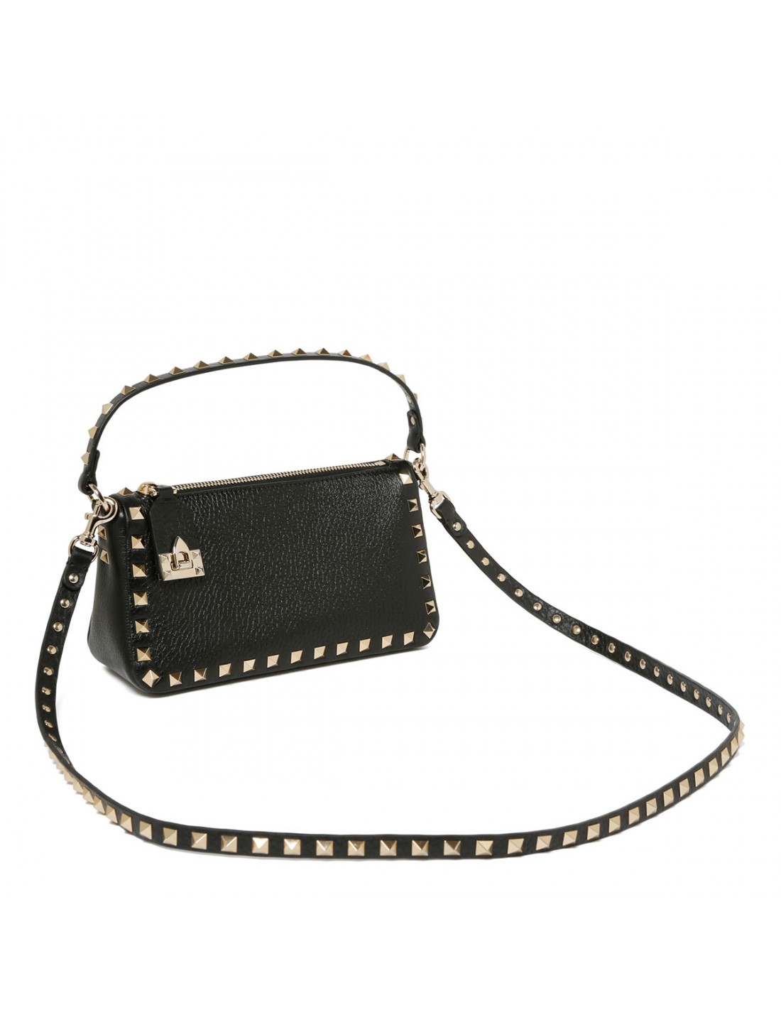 Rockstud black small shoulder bag