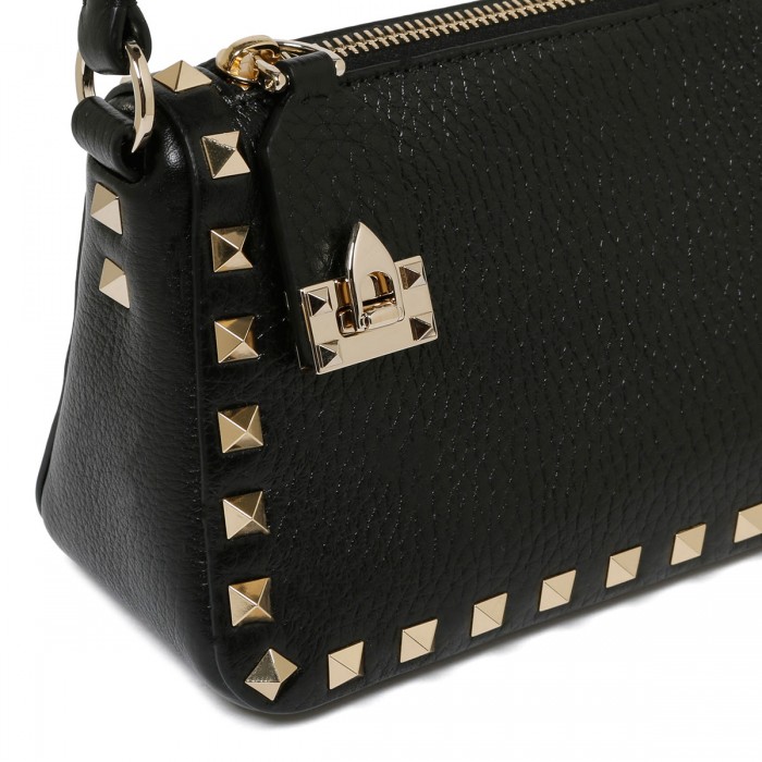 Rockstud black small shoulder bag