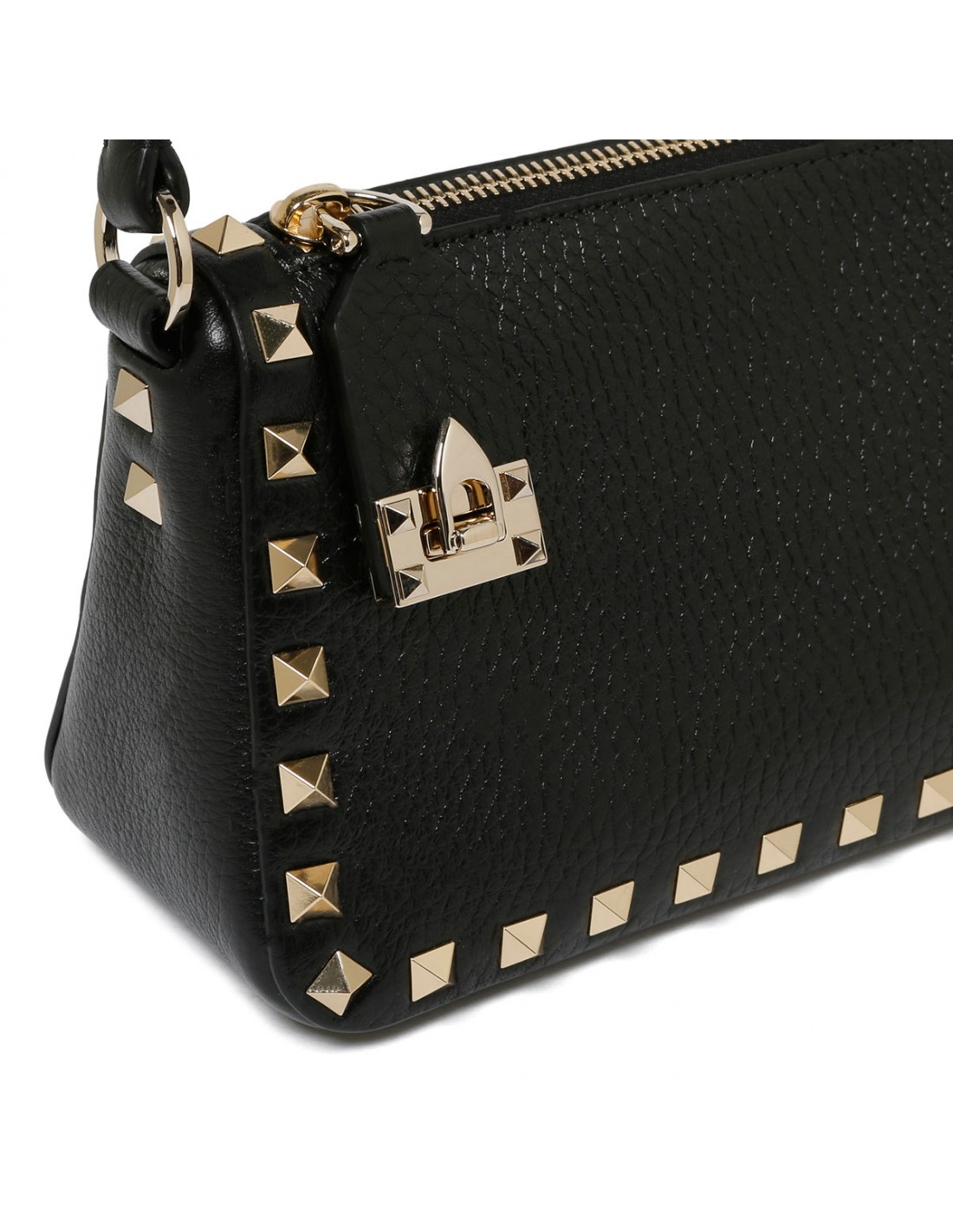 Rockstud black small shoulder bag