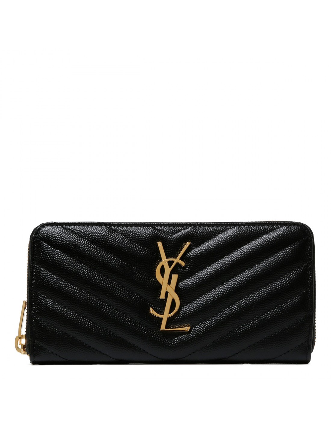 Cassandre matelassé zip around wallet