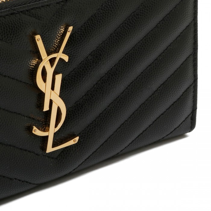 Cassandre matelassé zip around wallet