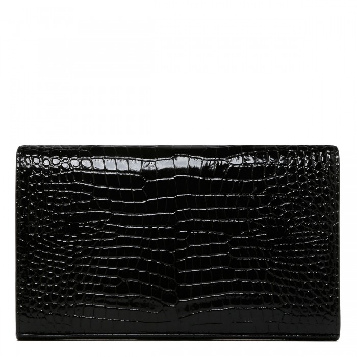 Cassandre croc-embossed chain clutch