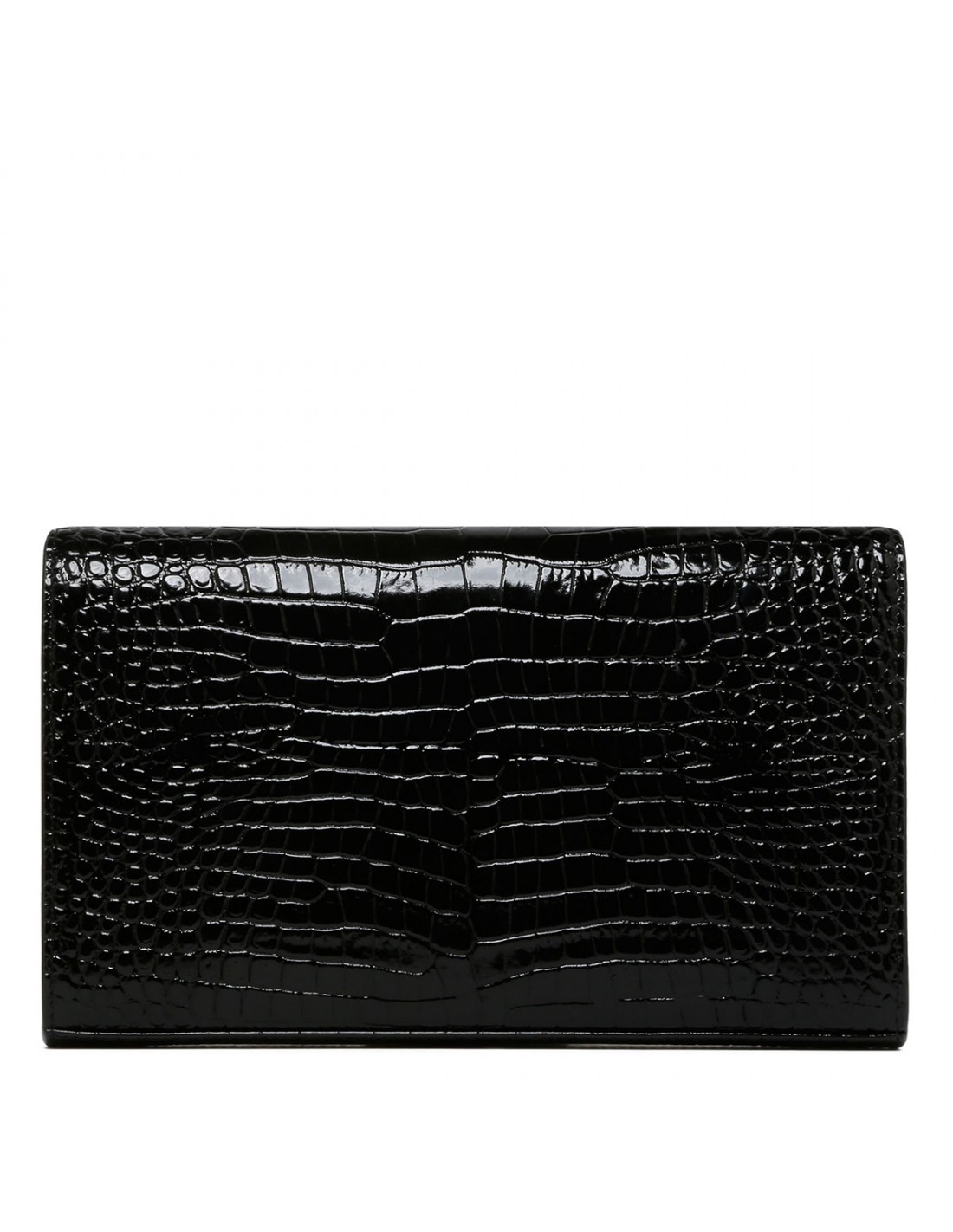 Cassandre croc-embossed chain clutch