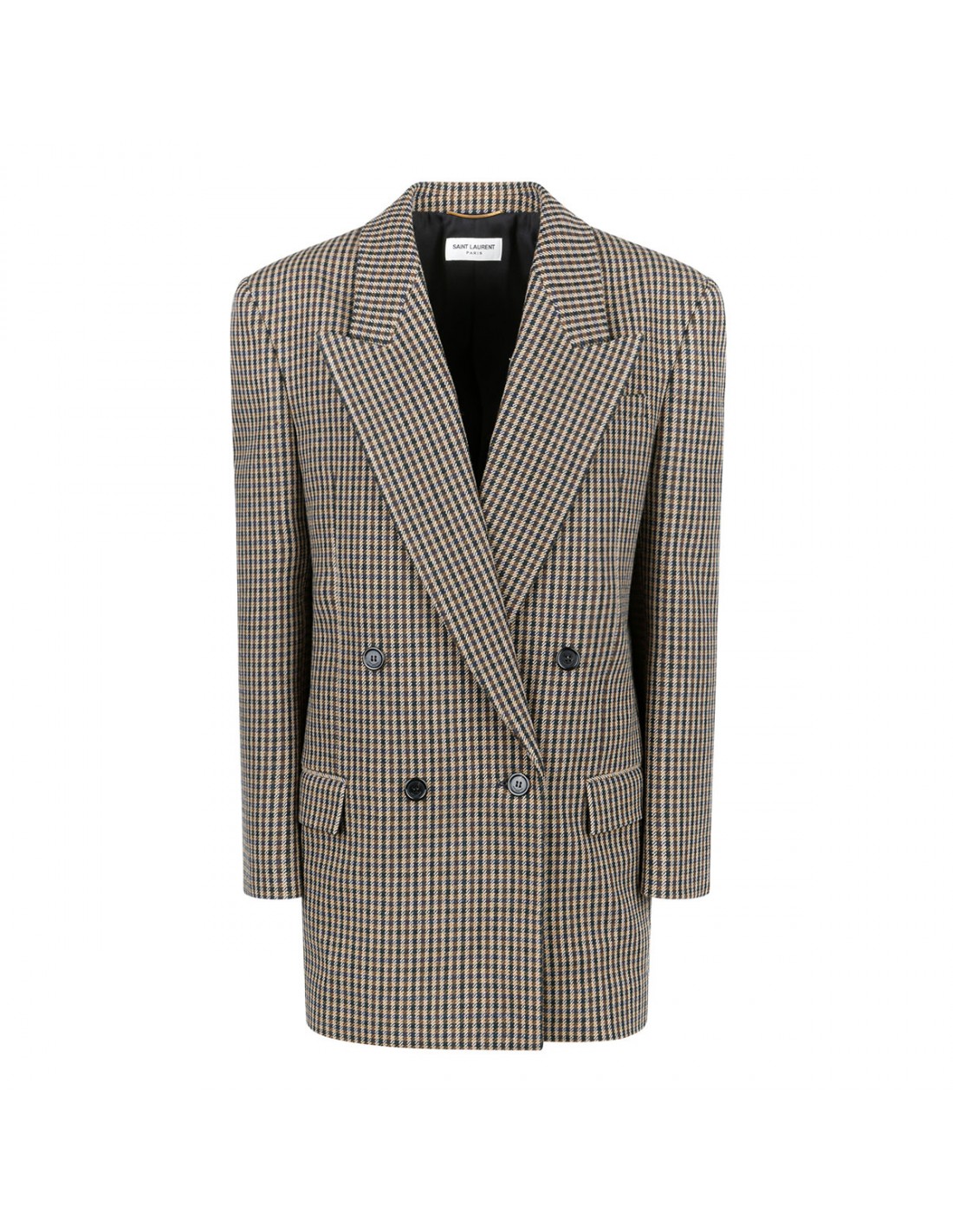 Vichy wool blazer