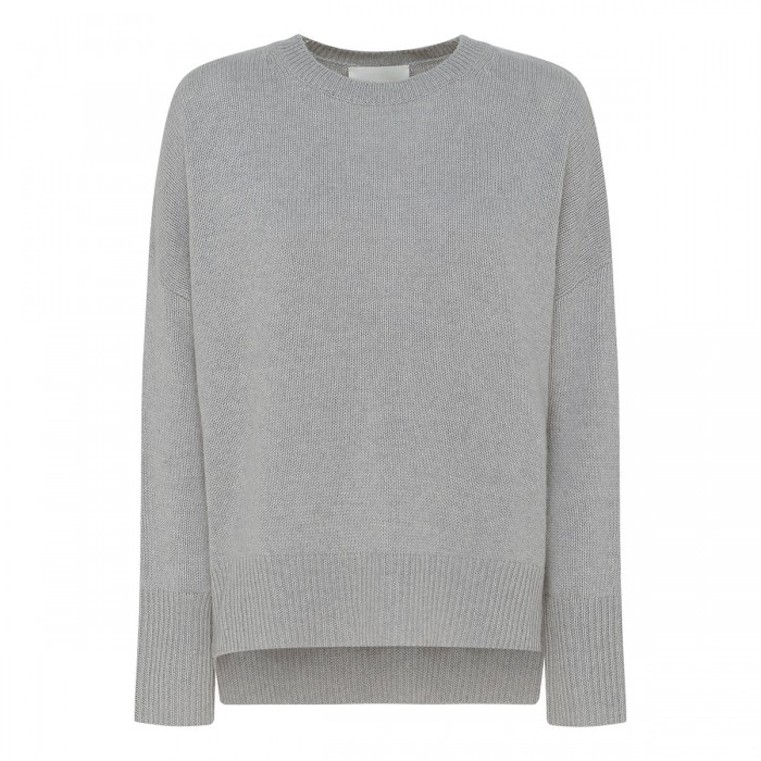 Mila dove-gray cashmere sweater