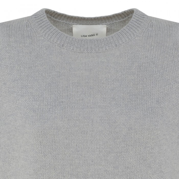 Mila dove-gray cashmere sweater