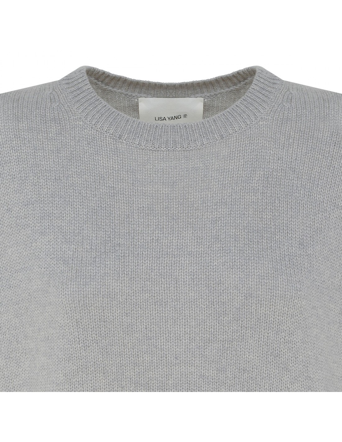 Mila dove-gray cashmere sweater