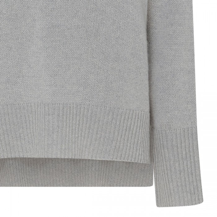 Mila dove-gray cashmere sweater