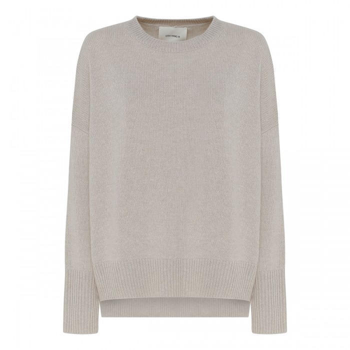 Mila sand-hue cashmere sweater