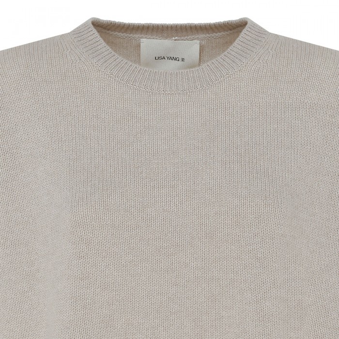 Mila sand-hue cashmere sweater