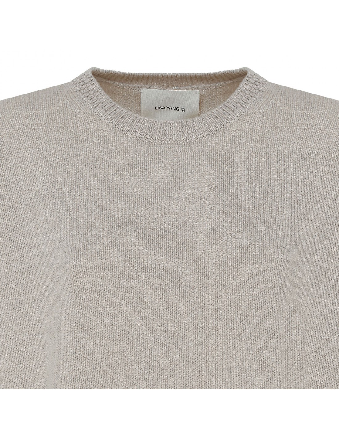 Mila sand-hue cashmere sweater