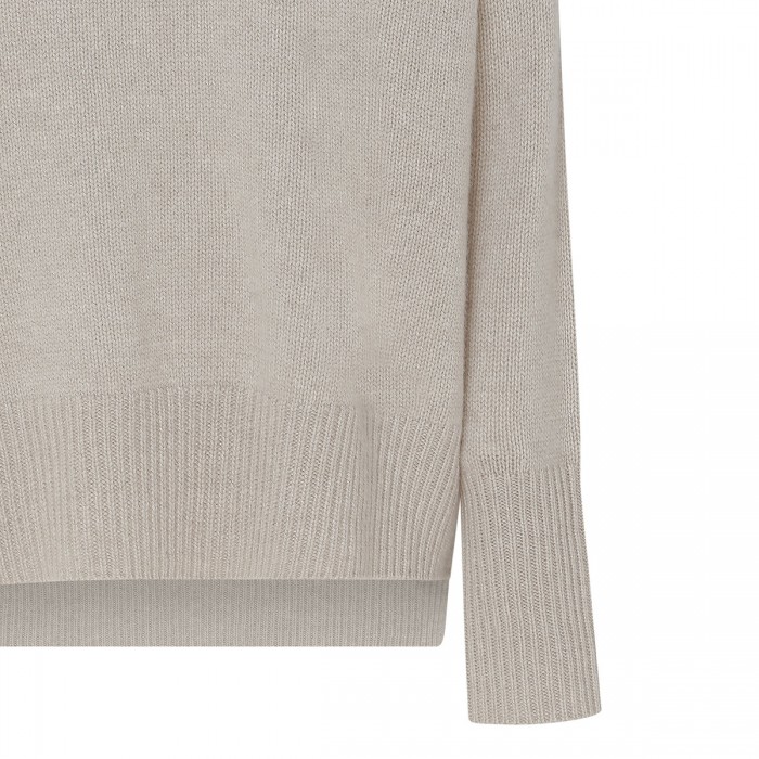 Mila sand-hue cashmere sweater