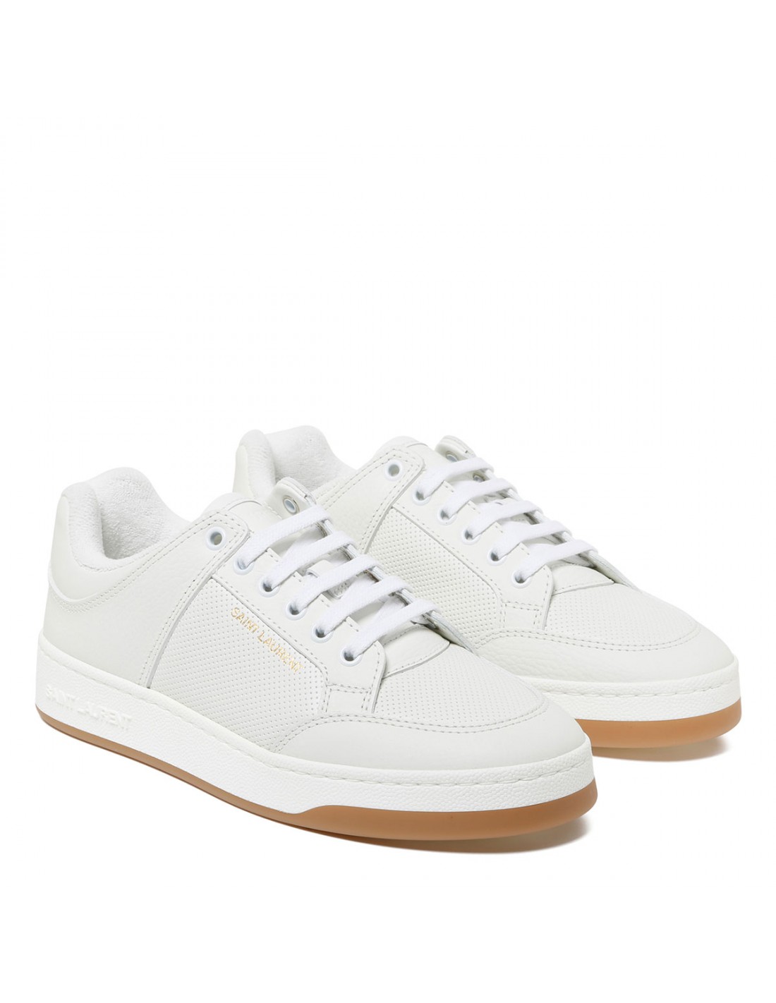 SL61 white leather sneakers