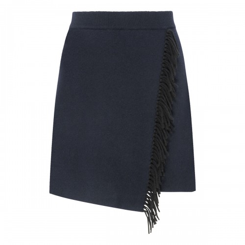 Black fringe skirt navy hotsell