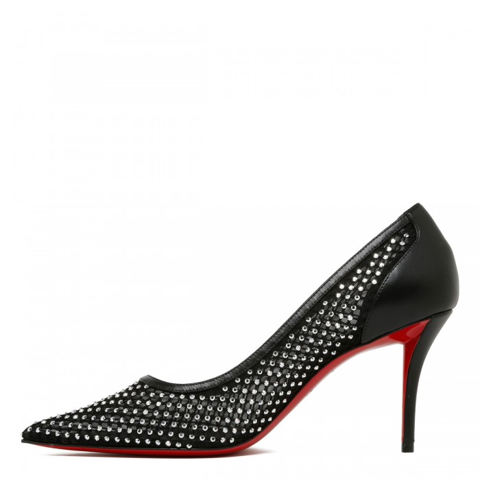 Apostropha mesh strass pumps