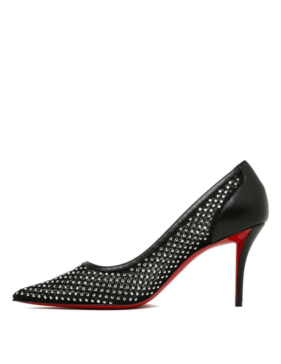 Apostropha mesh strass pumps