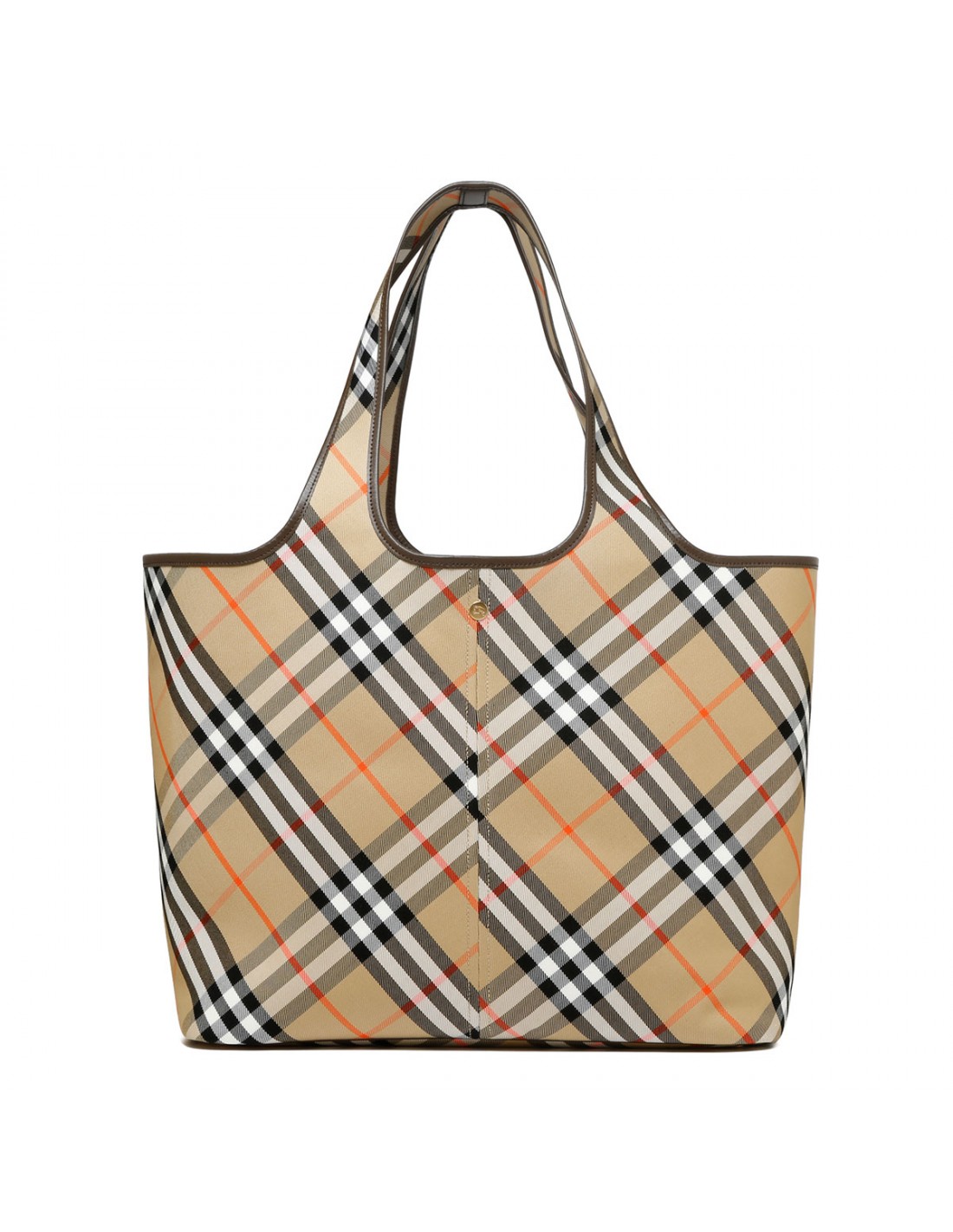 Medium check tote