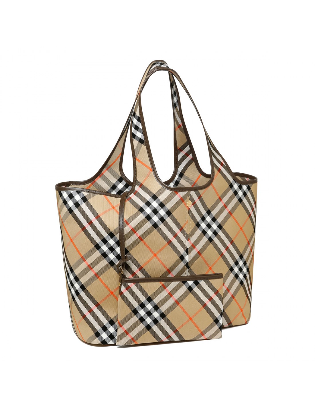 Medium check tote