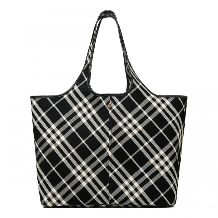 Medium check tote