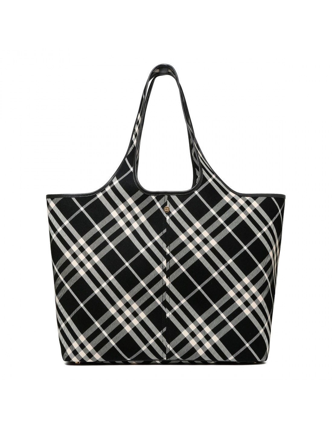 Medium check tote