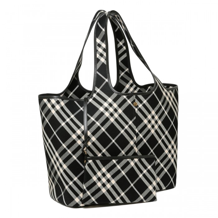 Medium check tote