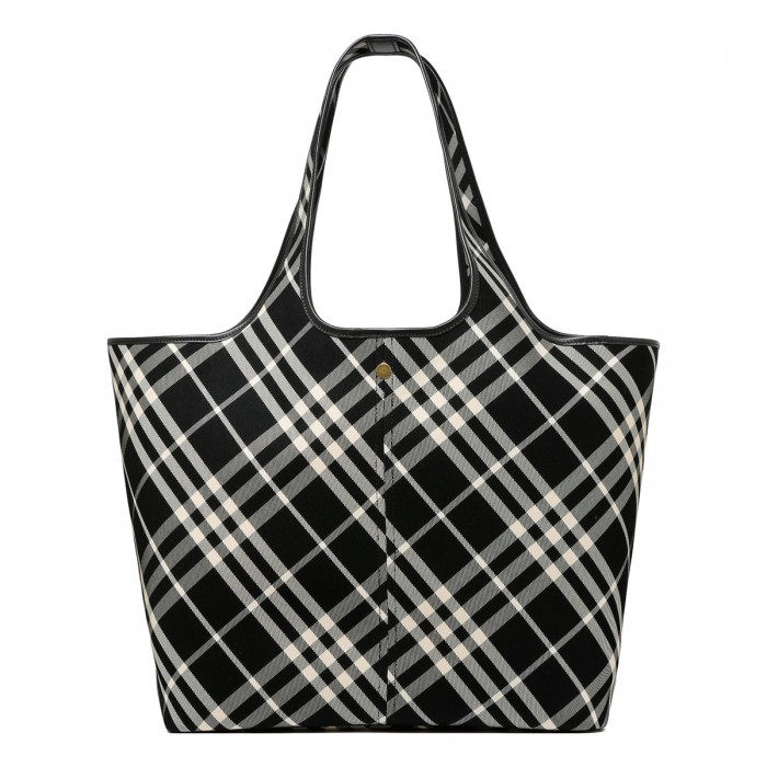 Medium check tote