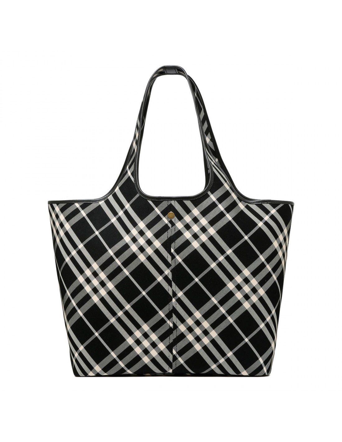 Medium check tote