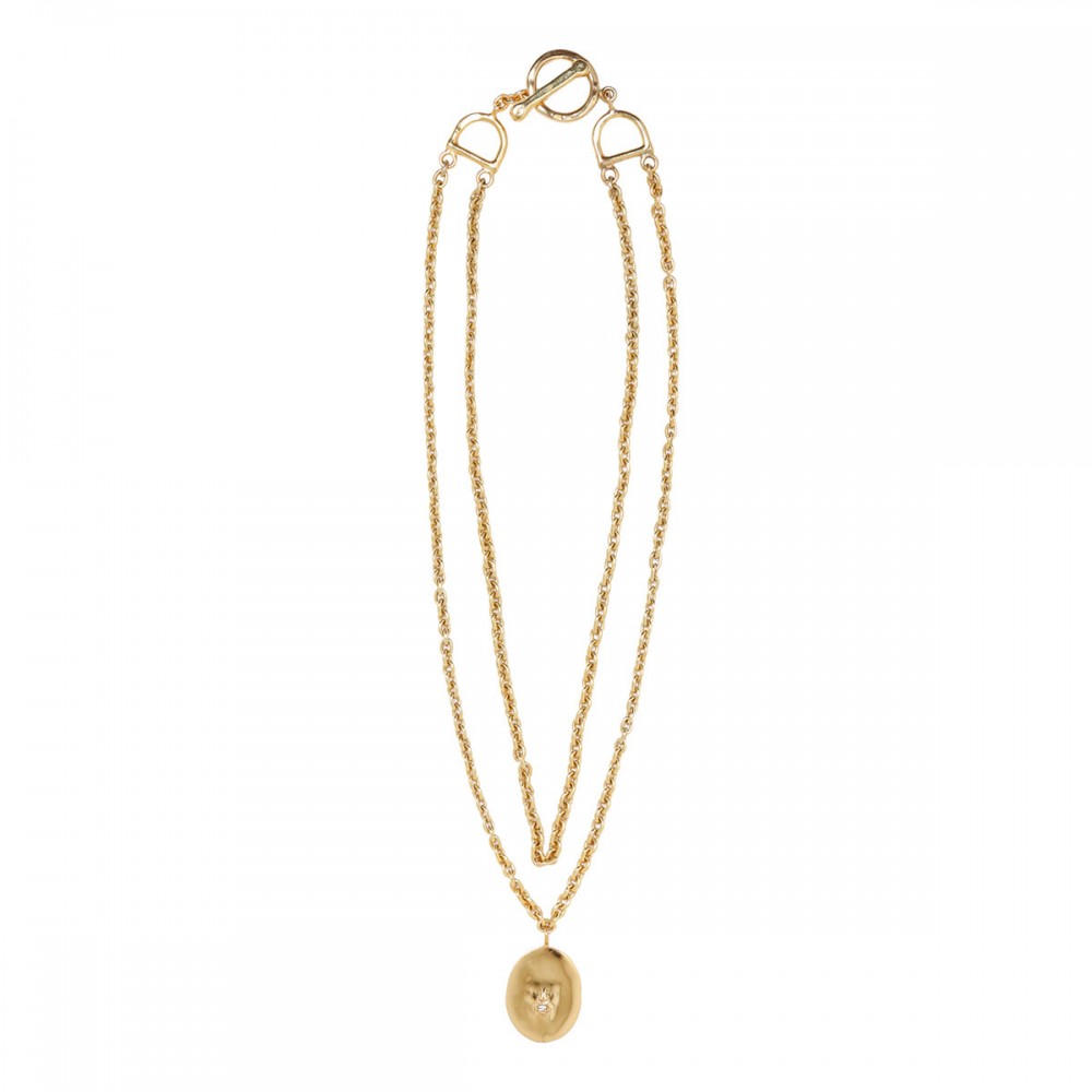 Bocca charm necklace