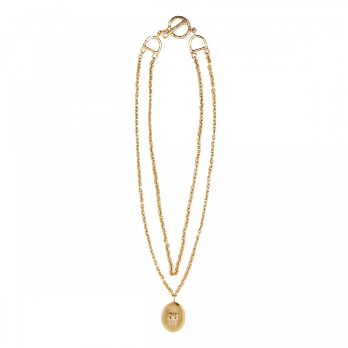 Bocca charm necklace