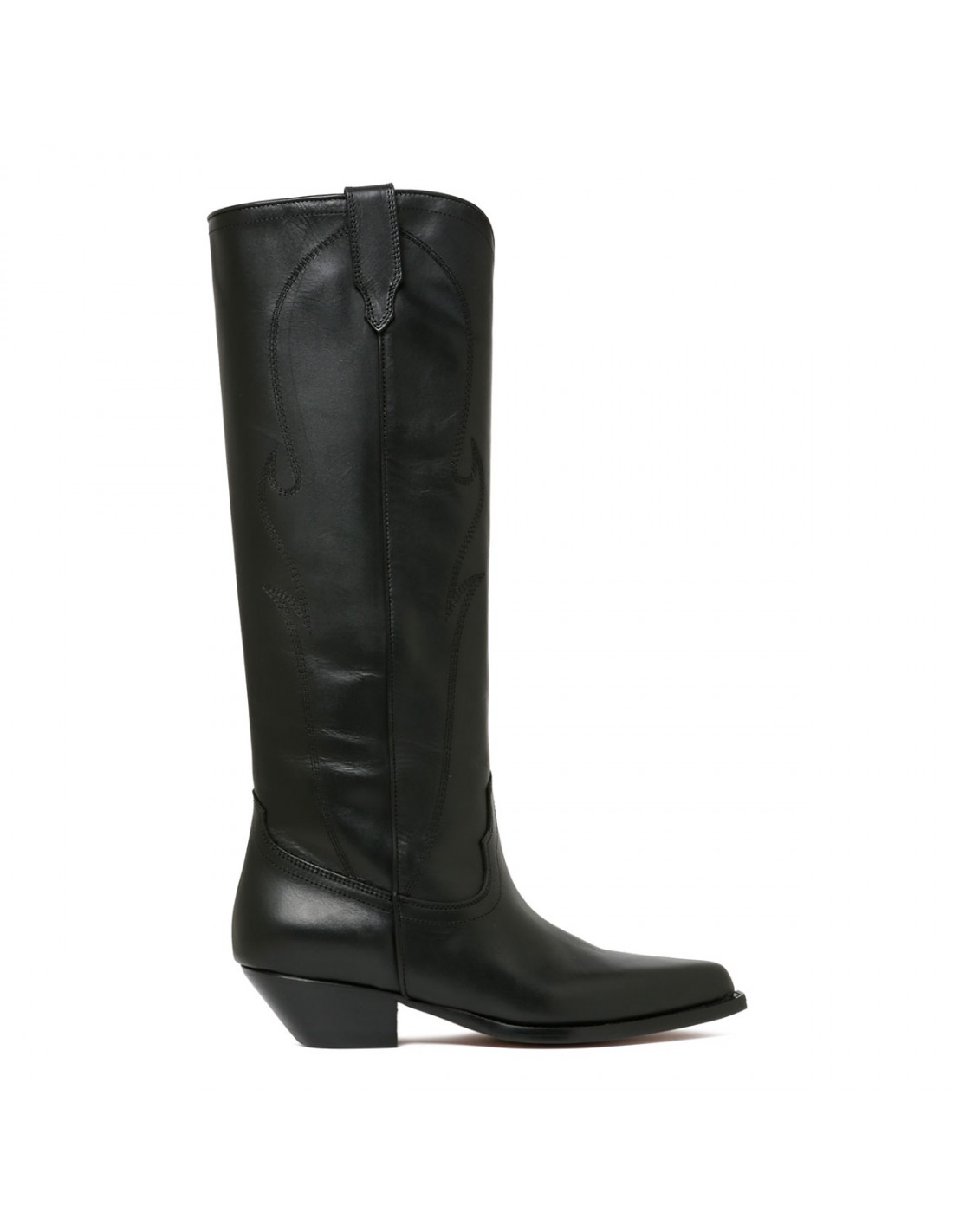 Rancho black leather boots