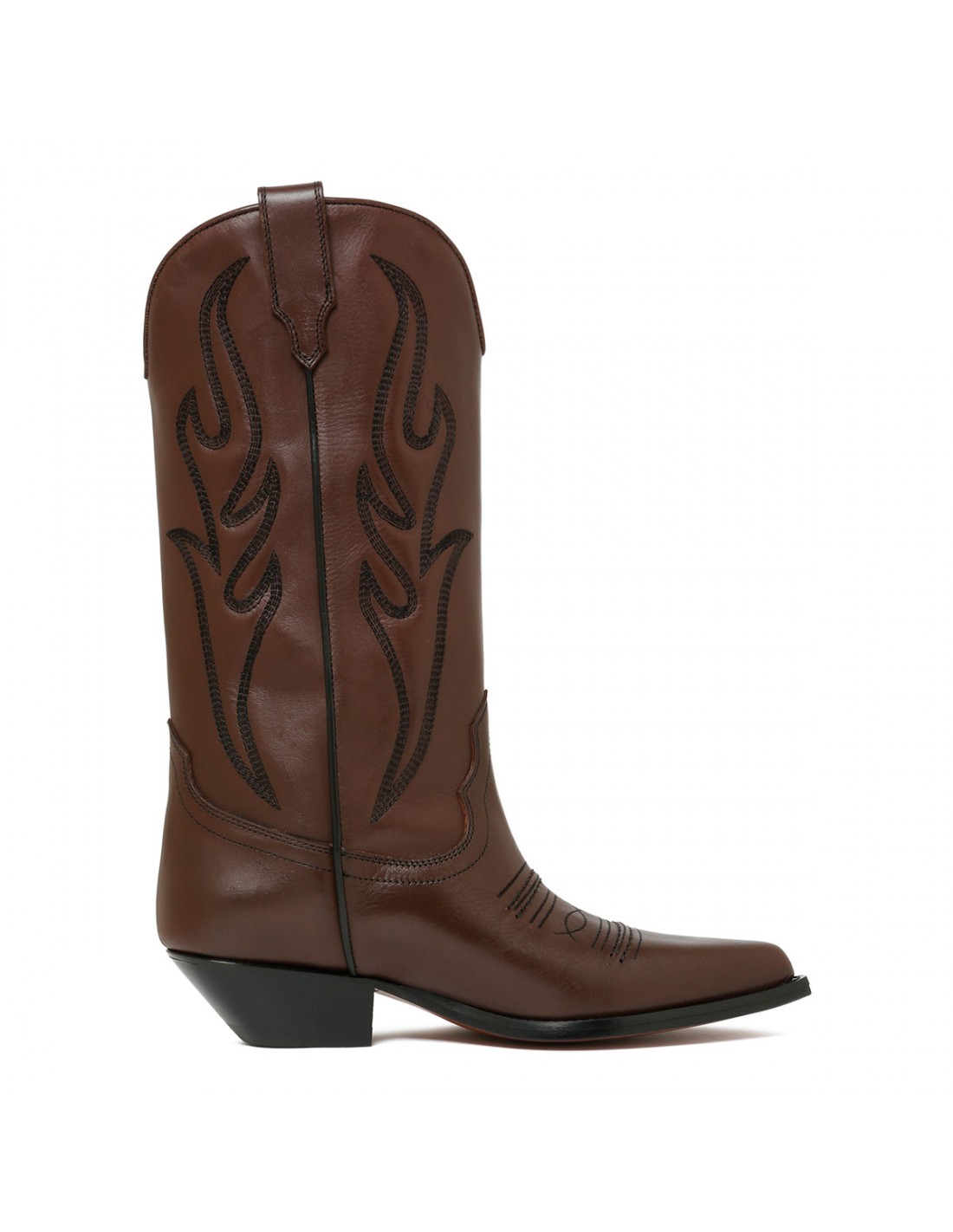 Santa Fe brown leather boots