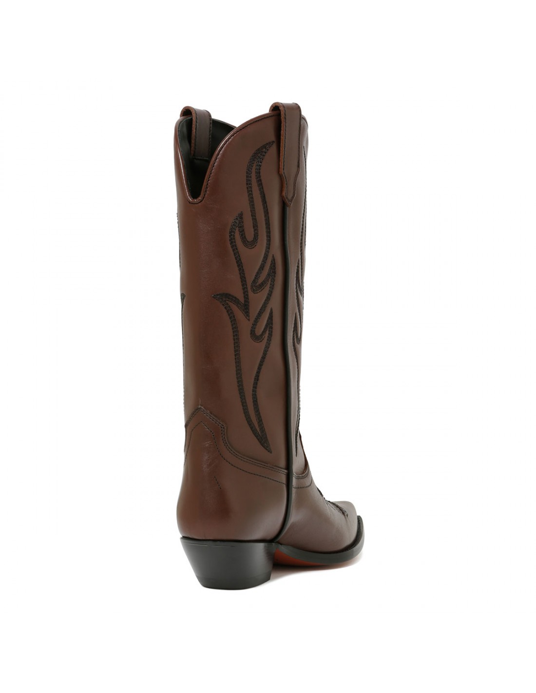 Santa Fe brown leather boots