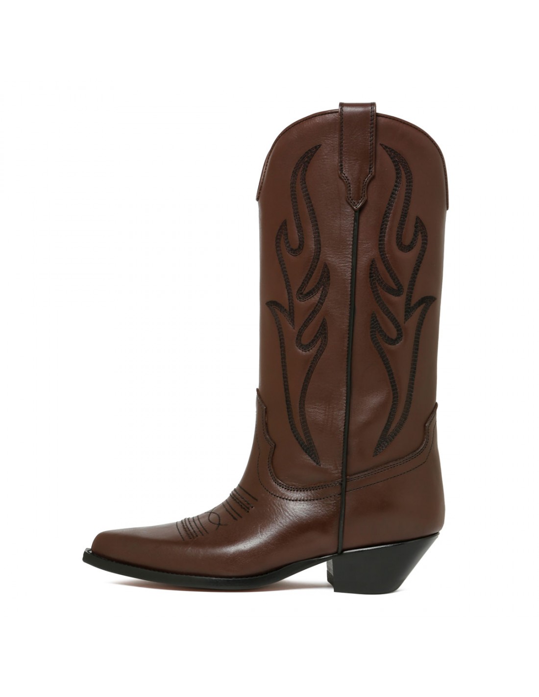 Santa Fe brown leather boots