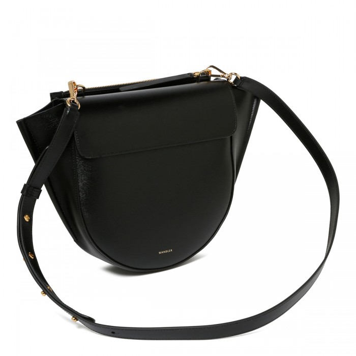 Hortensia medium black bag