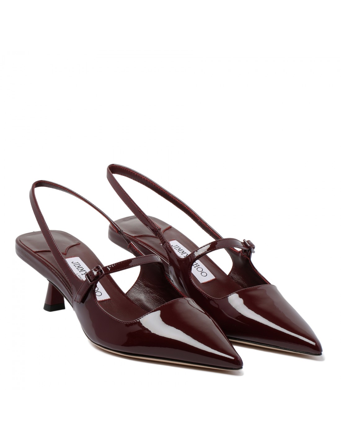 Didi 45 garnet-hue patent slingback...