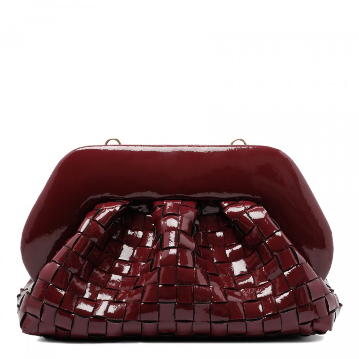 Tia pomegranate naplak effect clutch