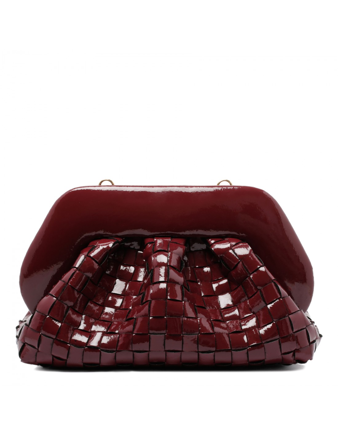 Tia pomegranate naplak effect clutch