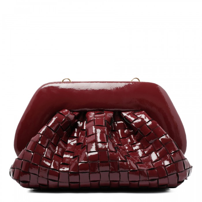 Tia pomegranate naplak effect clutch